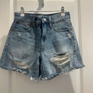 Madewell Distressed Denim Women Shorts